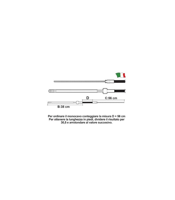 Cablu de guvernare - M66 Ultraflex