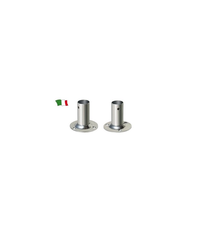Suport inox la 90° cu baza rotunda
