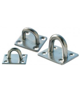 Placa dreptunghiulara din inox cu ochet