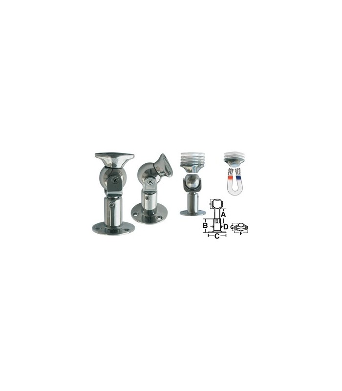 Opritor magnetic din inox pentru usi
