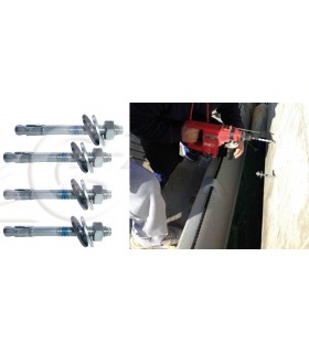 Surub pentru ciment din  inox AISI 316